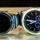 The Gear S2 on the left and Gear S3 on the right